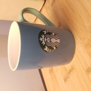 Starbucks  Teal blue and Green Ombre gradient ceramic coffee/tea mug